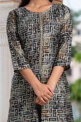 Muslin Printed Kurta Set