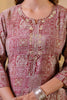 Maroon Color Muslin Printed Suit