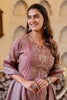 Maroon Color Muslin Printed Suit