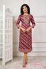 Maroon Colour Cotton Printed Kurti