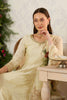Cream Embroidered Crepe Silk Anarkali Suit