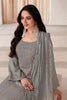 Grey Color Pashmina Woven Unstitched Suit Material