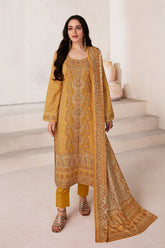 Mustard Color Pashmina Woven Unstitched Suit Material