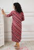 Maroon Colour Cotton Printed Kurti