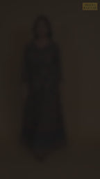 Navy Color Cotton Printed Anarkali Kurti