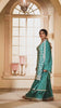 Teal Color Embroidered Georgette Unstitched Suit Material With Stitched Sharara