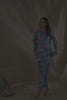 Turquoise Colour Muslin Printed Co-Ord Set