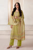 Green Color Pashmina Woven Unstitched Suit Material