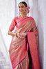 Fuchsia Color Silk Woven Saree