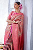 Fuchsia Color Silk Woven Saree