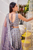Grey Color Sequins Embroidered Georgette Lehenga
