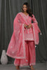 Pink Colour Cotton Embroidered Gharara Suit