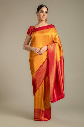 Mustard Colour Silk Saree