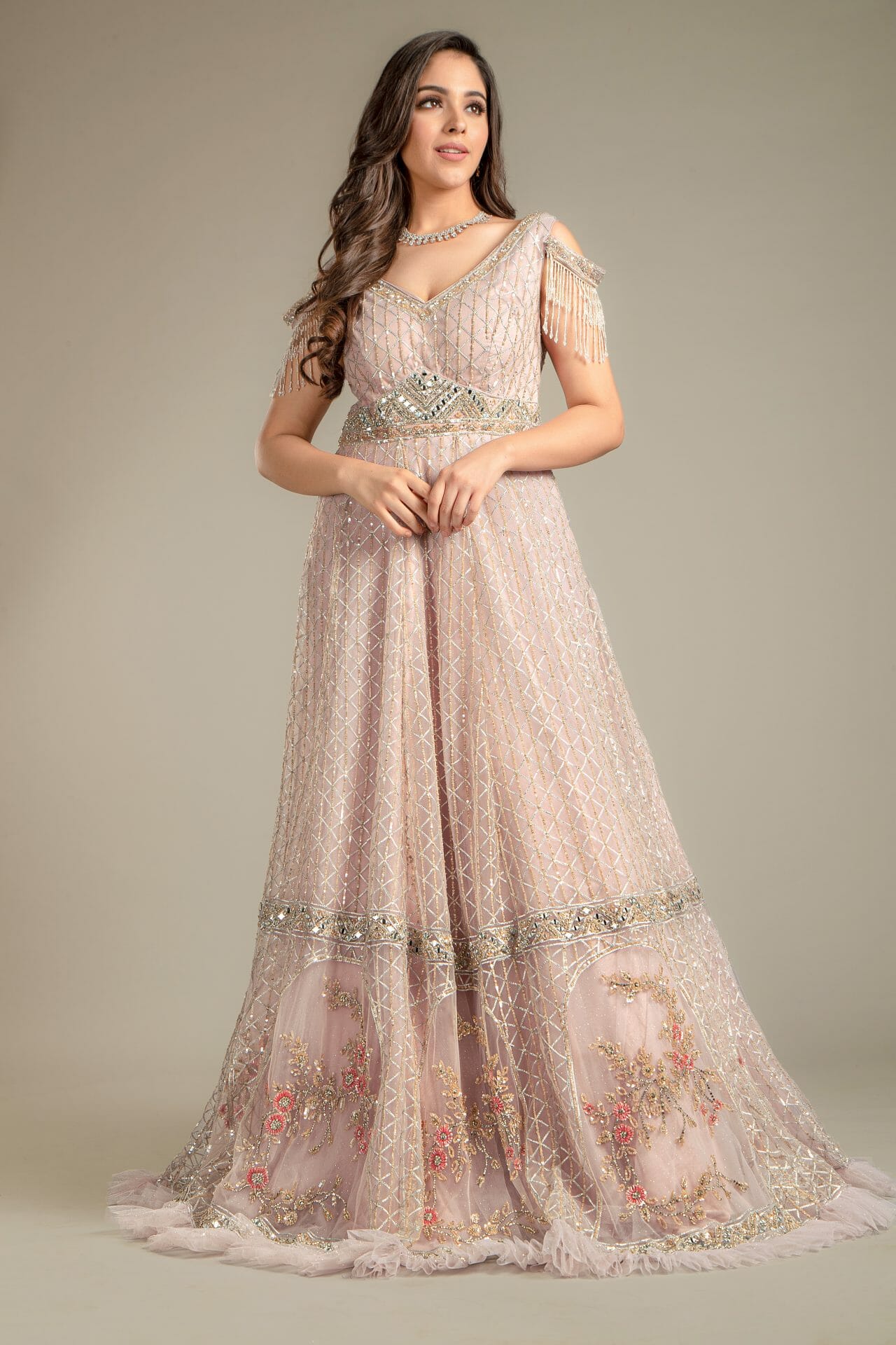 Mauve Colour Gown