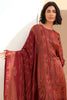 Maroon Viscose Silk Unstitched Suit Material