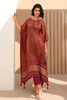 Maroon Viscose Silk Unstitched Suit Material