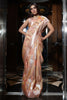 Peach Colour Organza Weaving Saree