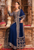 Navy Color Georgette Embroidered Suit With Skirt