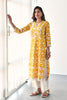 Mustard Color Cotton Printed Kurta and Pant Set