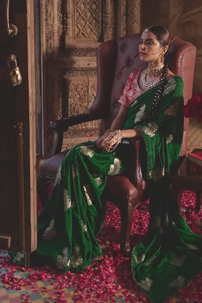 Green Colour Silk Saree