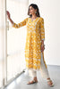 Mustard Color Cotton Printed Kurta and Pant Set