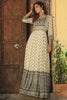 Cream Color Maslin Cotton Long Anarkali Kurti