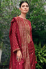 Maroon Color Silk Embroidered Suit Material