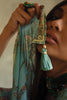 Turquoise Colour Cotton Printed Unstitched Suit Material