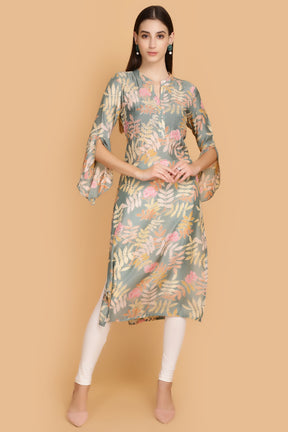 Pista Color Muslin Kurta.