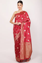 Maroon Colour Silk Saree