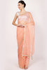 Peach Colour Organza Silk Saree