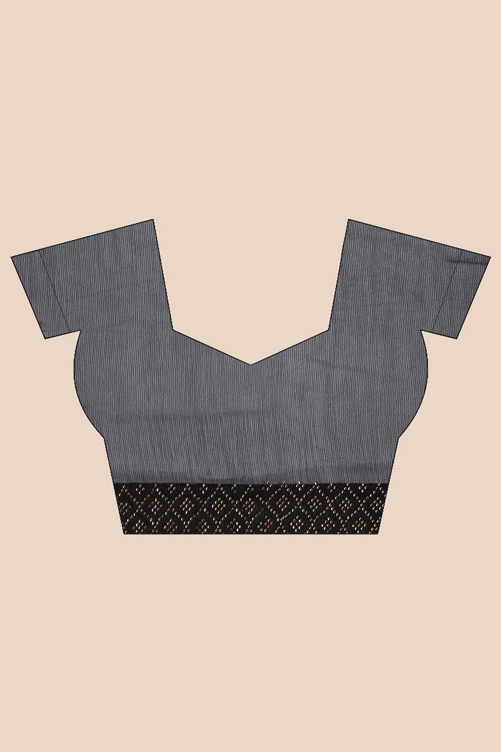 Black Color Georgette Embroidered Saree