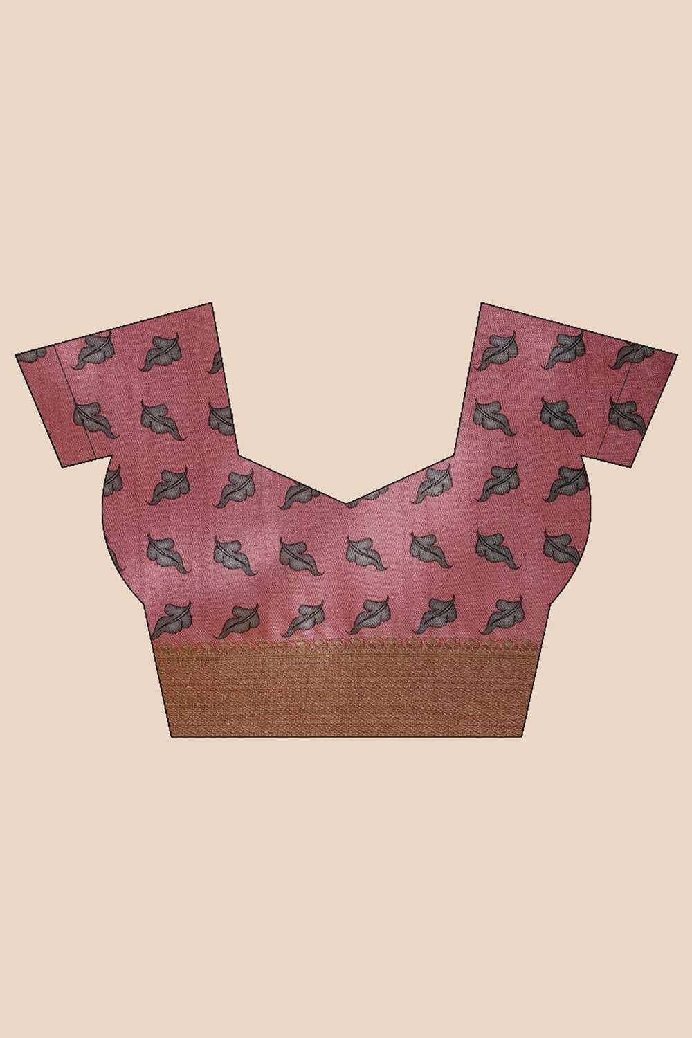 Punch Pink Color Tussar Silk Digital Printed Saree