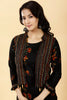 Black Colour Cotton Printed Kurta With Erhinc Jacket