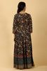 Navy Color Cotton Printed Anarkali Kurti