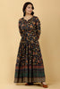 Navy Color Cotton Printed Anarkali Kurti