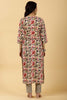 Cream Color Cotton Printed Kurti & Pant Set