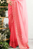 Dusty Pink Color Georgette Saree.