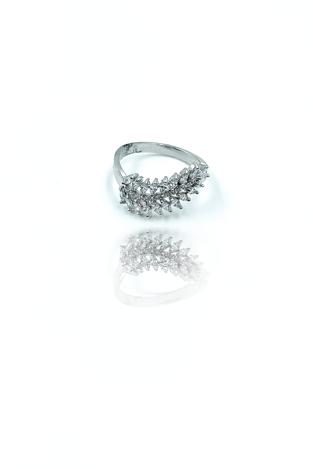 American Diamond Silver Ring.