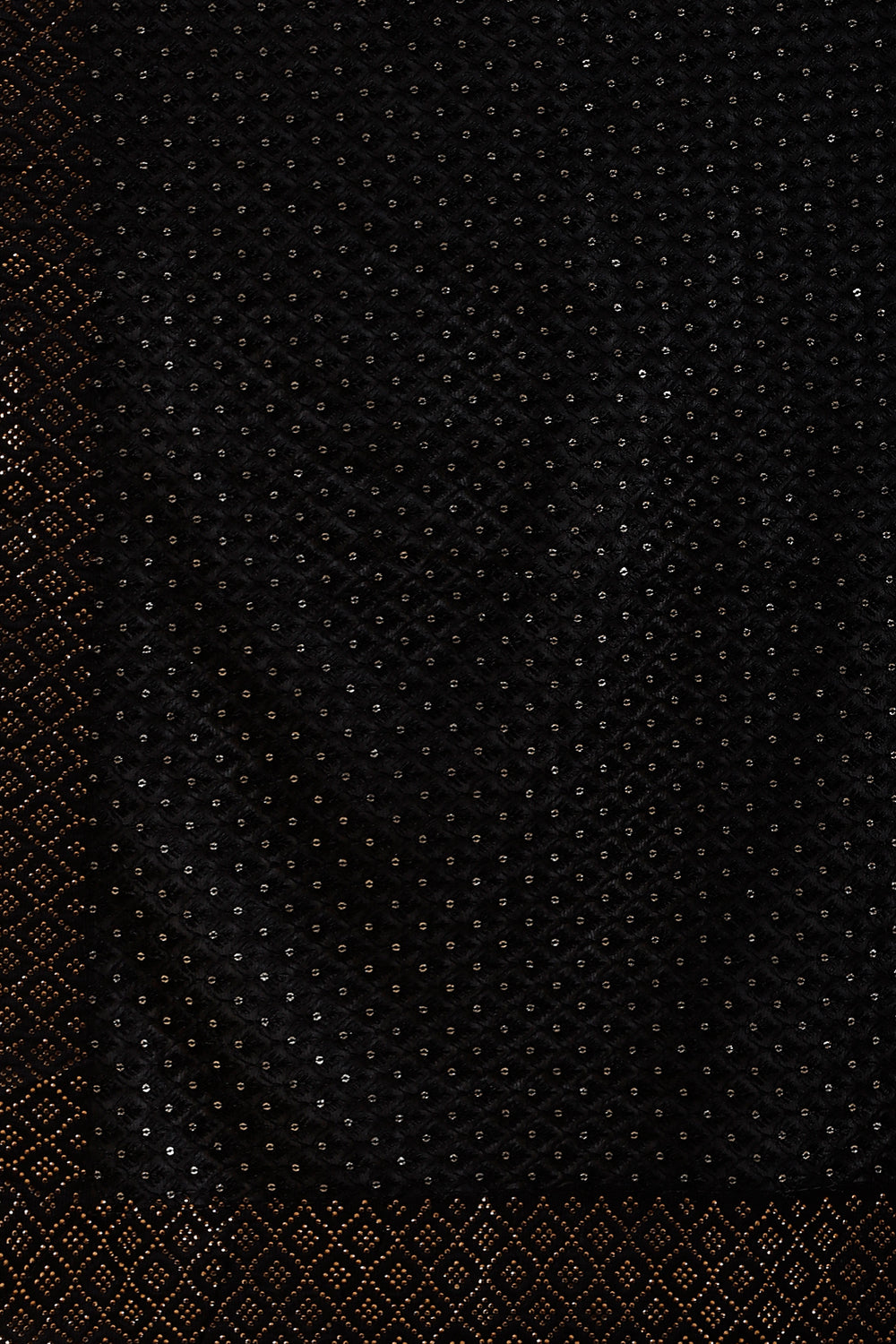 Black Color Georgette Embroidered Saree