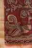 Rust Color Tussar Silk Digital Printed Saree