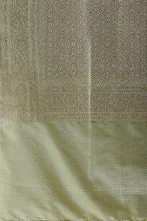 Sage Green Colour Banarsi Silk Weaving Saree.