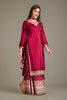 Maroon Embroidered Silk Suit