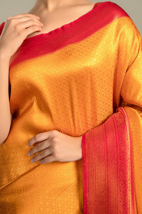 Mustard Colour Silk Saree