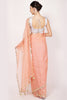 Peach Colour Organza Silk Saree