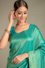 Turquoise Color Silk Saree.