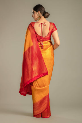 Mustard Colour Silk Saree