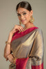 Grey Colour Silk Saree.