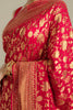 Fuchsia Pink Colour Banarasi Khaddi Georgette Saree