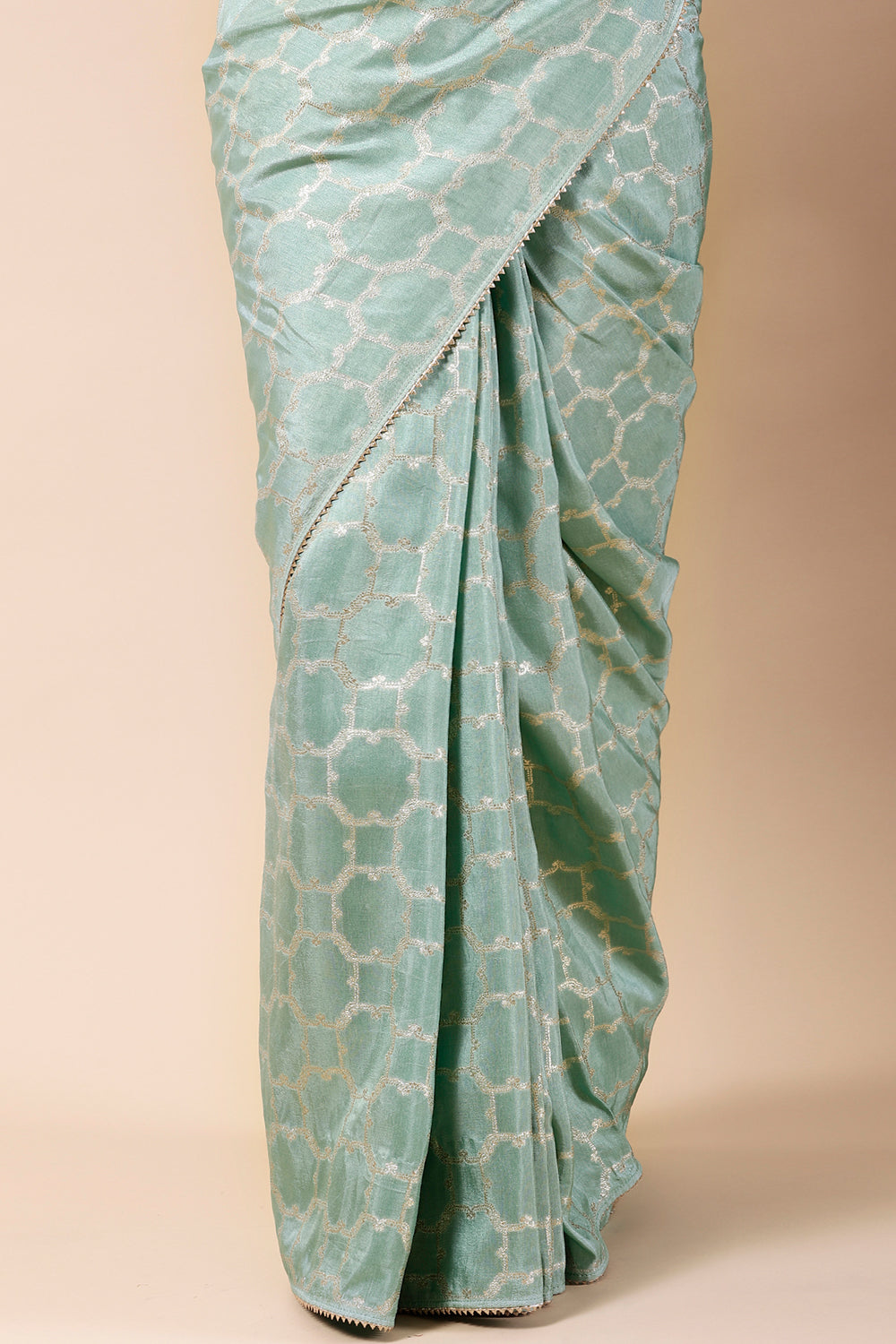 Mint Green Colour Weaving Silk Saree